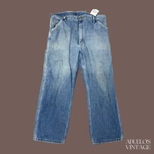 Carhartt Carpenter Jeans | Blue Distressed | Size 39x32 | Vintage